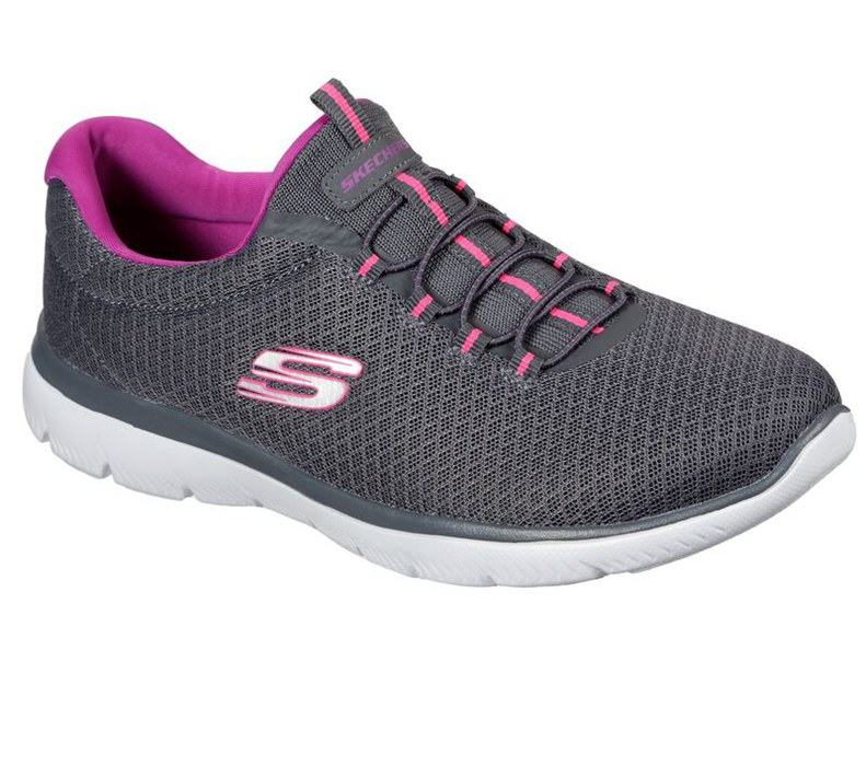 Skechers Summits - Womens Sneakers Grey/Purple [AU-TW2430]